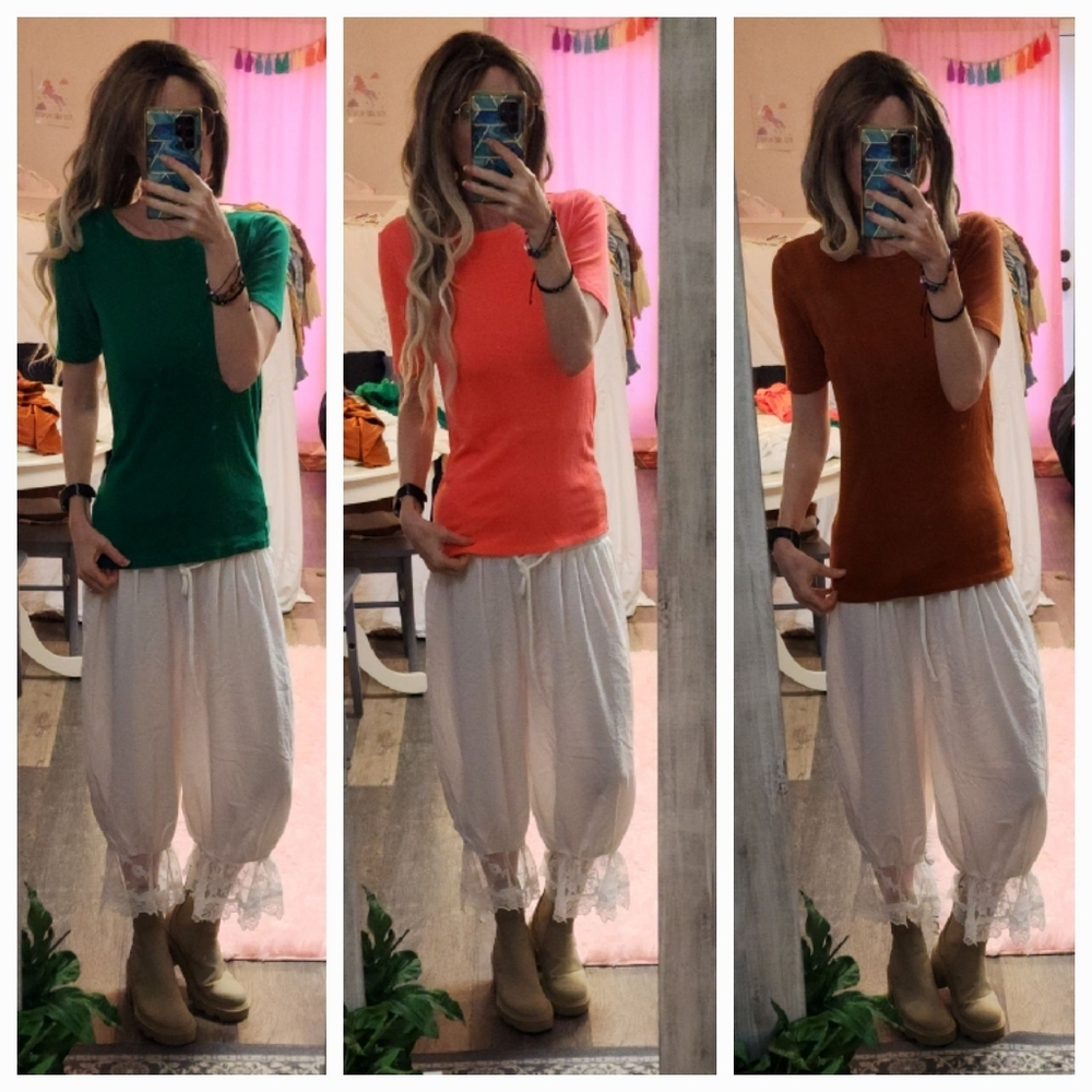 BUNDLE (3) OF SOLD OUT HTF J Crew Perfect Tees - Longer Length